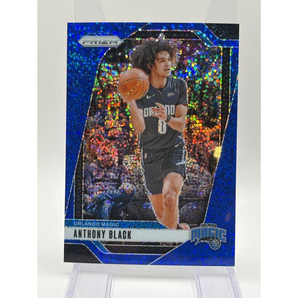 2024-25 Panini Prizm Anthony Black Blue Sparkle Prizm 25/144 SP Orlando Magic